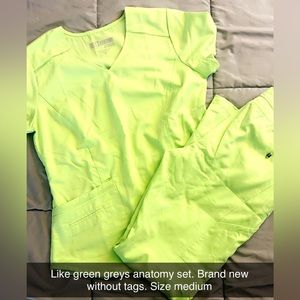 Lime Green Greys Anatomy Scrubs